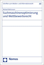 Cover von Suchmaschinenoptimierung und Wettbewerbsrecht