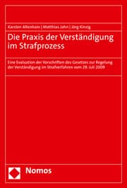 Cover von Die Praxis der Verständigung im Strafprozess