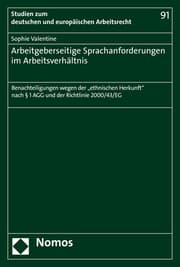 Cover von Arbeitgeberseitige Sprachanforderungen im Arbeitsverhältnis