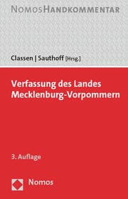 Cover von Verfassung des Landes Mecklenburg-Vorpommern