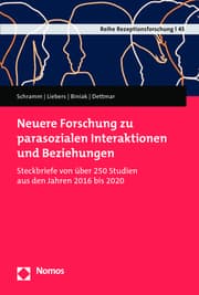 Cover von Neuere Forschung zu parasozialen Interaktionen und Beziehungen