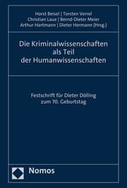 Cover von Die Kriminalwissenschaften als Teil der Humanwissenschaften