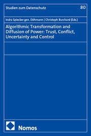 Cover von Algorithmic Transformation and Diffusion of Power: Trust, Conflict, Uncertainty and Control