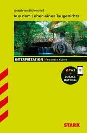 Cover von STARK Joseph von Eichendorff: Aus dem Leben eines Taugenichts - Deutsch - Interpretationen