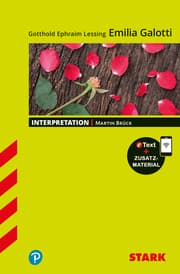Cover von STARK Interpretationen Deutsch - Gotthold Ephraim Lessing: Emilia Galotti