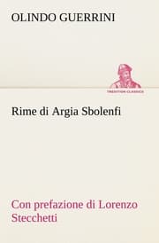 Cover von Rime di Argia Sbolenfi con prefazione di Lorenzo Stecchetti