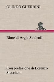 Cover von Rime di Argia Sbolenfi con prefazione di Lorenzo Stecchetti