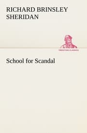 Cover von School for Scandal