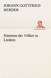 Cover von Stimmen der Völker in Liedern