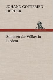 Cover von Stimmen der Völker in Liedern