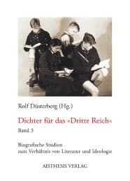 Cover von Dichter für das 'Dritte Reich'.Band 3