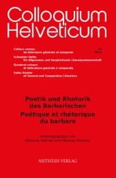 Cover von Poetik und Rhetorik des Barbarischen/Poétique et rhétorique du barbare