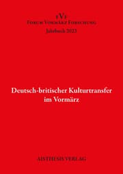 Cover von Deutsch-britischer Kulturtransfer im Vormärz