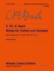 Cover von Werke für Violine und obligates Cembalo (Klavier)
