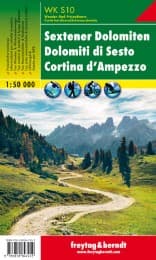 Cover von WK S10 Sextener Dolomiten - Dolomiti di Sesto - Cortina d'Ampezzo, Wanderkarte 1:50.000