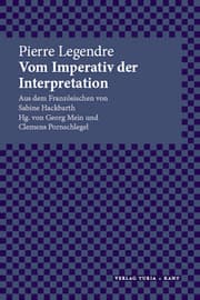 Cover von Vom Imperativ der Interpretation
