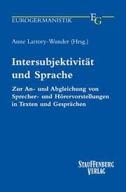 Cover von Intersubjektivität und Sprache