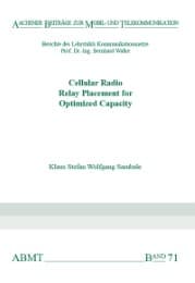 Cover von Cellular Radio Relay Placement for Optimized Capacity