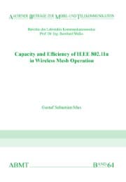 Cover von Capacity and Efficiency of IEEE802.11n in Wireless Mesh Operation