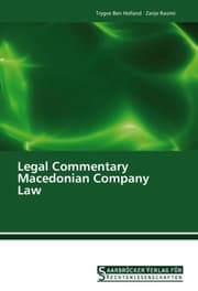 Cover von Legal Commentary Macedonian Company Law