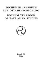 Cover von Bochumer Jahrbuch zur Ostasienforschung