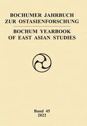 Cover von Bochumer Jahrbuch zur Ostasienforschung