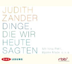 Cover von Dinge, die wir heute sagten
