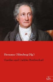 Cover von Goethes und Carlyles Briefwechsel
