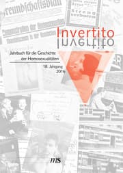 Cover von Invertito. Jahrbuch für die Geschichte der Homosexualitäten / Invertito. 18. Jahrgang 2016