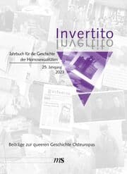 Cover von Invertito. Jahrbuch für die Geschichte der Homosexualitäten