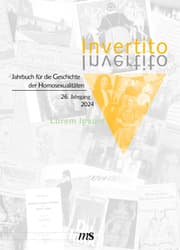 Cover von Invertito. Jahrbuch für die Geschichte der Homosexualitäten