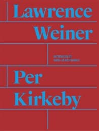 Cover von Per Kirkeby.Lawrence Weiner