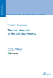 Cover von Thermal Analysis of the Milling Process