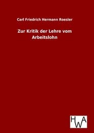 Cover von Zur Kritik der Lehre vom Arbeitslohn