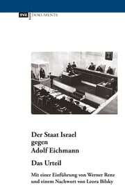 Cover von Der Staat Israel gegen Adolf Eichmann. Das Urteil