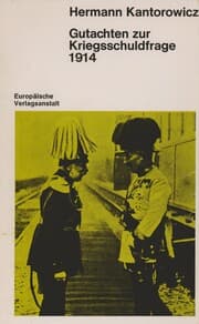 Cover von Gutachten zur Kriegsschuldfrage 1914
