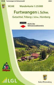 Cover von W248 Wanderkarte 1:25 000 Furtwangen i. Schw.