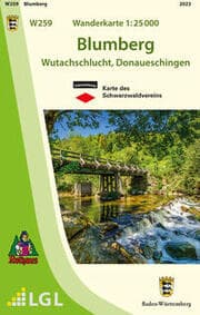 Cover von W259 Wanderkarte 1:25 000 Blumberg