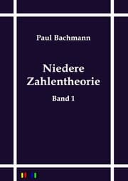 Cover von Niedere Zahlentheorie