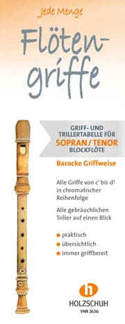 Cover von Jede Menge Flötengriffe - Sopran/Tenor (Barocke Griffweise)