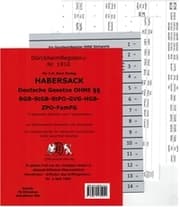 Cover von DürckheimRegister® Nr. 1910 - Habersack Deutsche Gesetze ohne §§