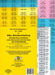 Cover von DürckheimRegister® Nr. 3389 BiBu-Bilanzbuchhaltung für SteuerRichtlinien mit Stichworten