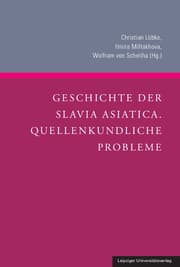 Cover von Geschichte der Slavia Asiatica.Quellenkundliche Probleme