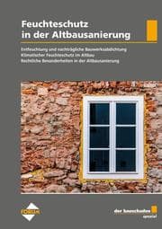 Cover von der bauschaden Spezial Feuchteschutz in der Altbausanierung