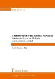 Cover von Literaturtheorie und 'sciences humaines'