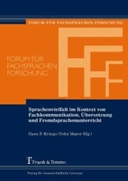 Cover von Sprachenvielfalt im Kontext von Fachkommunikation, Übersetzung und Fremdsprachenunterricht