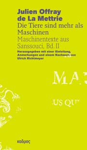Cover von Julien Offray de La Mettrie - Die Tiere sind mehr als Maschinen