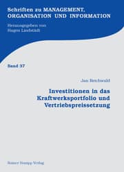 Cover von Investitionen in das Kraftwerksportfolio und Vertriebspreissetzung