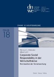 Cover von Corporate Social Responsibility in der Wirtschaftskrise