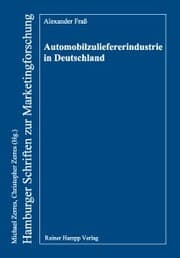 Cover von Automobilzuliefererindustrie in Deutschland